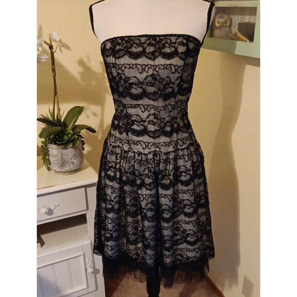 La Belle Strapless Lace Dress. Evening. Occasion. Prom